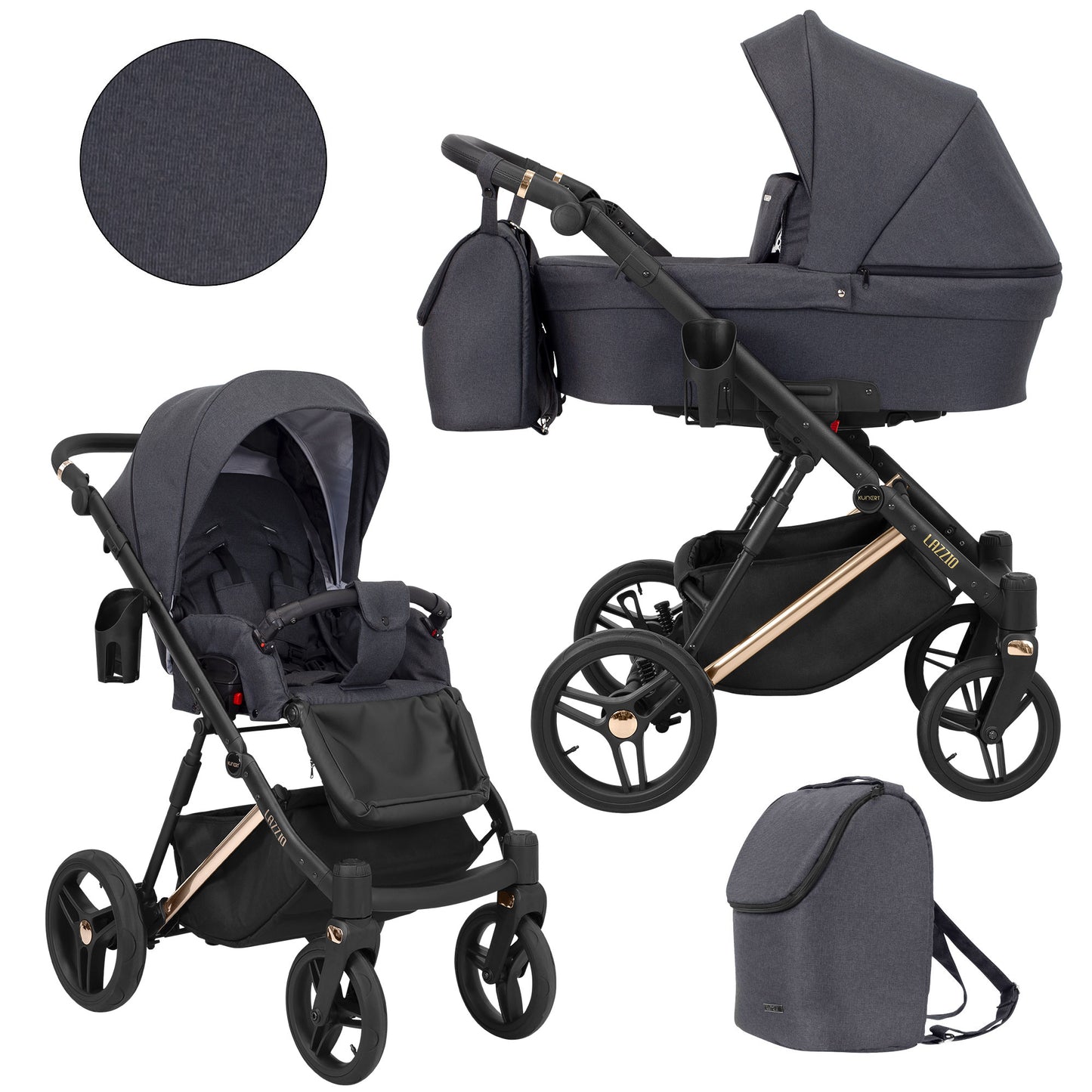 Carucior Kunert 2 in 1 Lazzio Premium