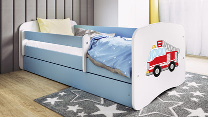 Pat tineret Kocot Kids Babydreams Blue cu sertar si saltea 180x80