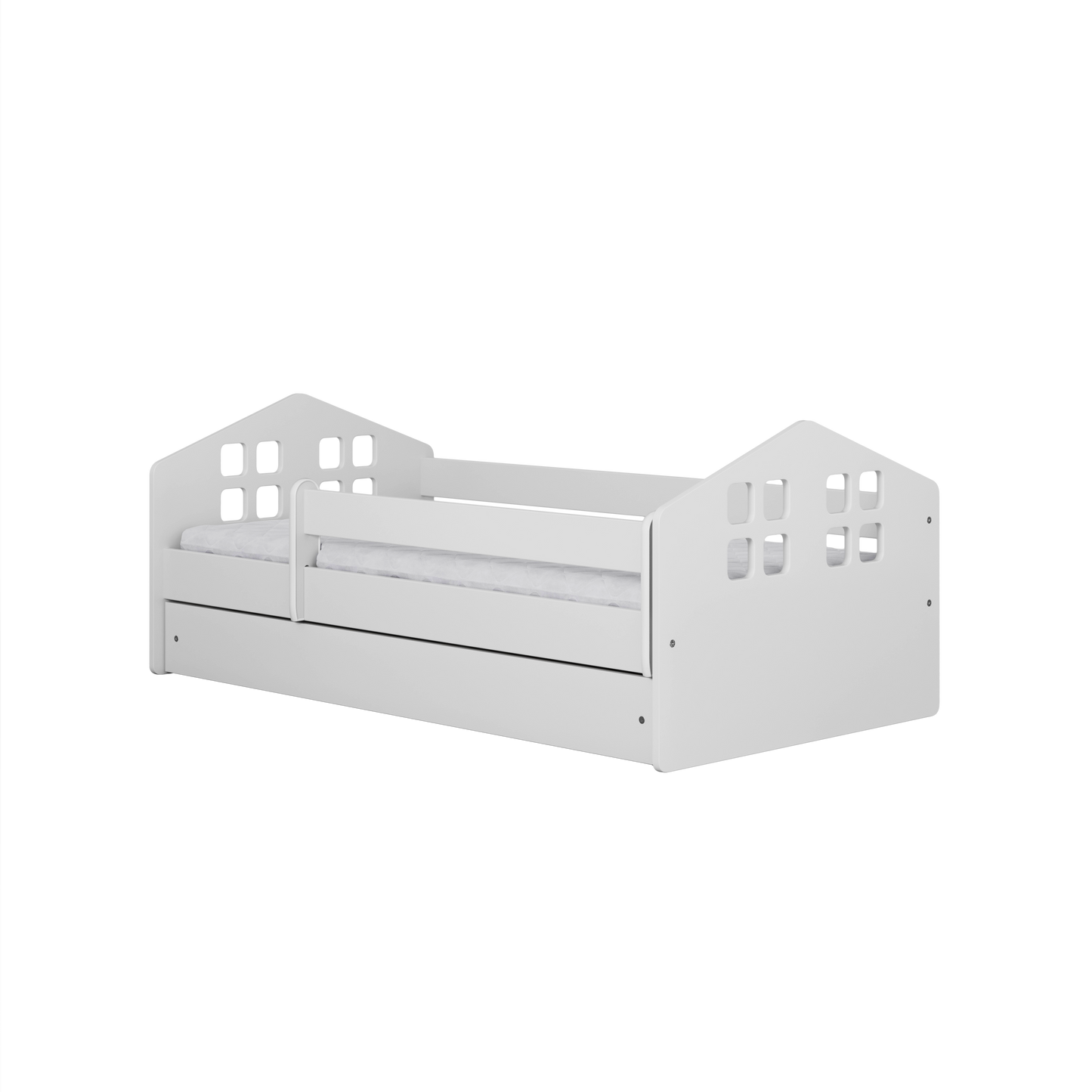 Pat tineret Kocot Kids Kacper cu sertar si saltea 180x80