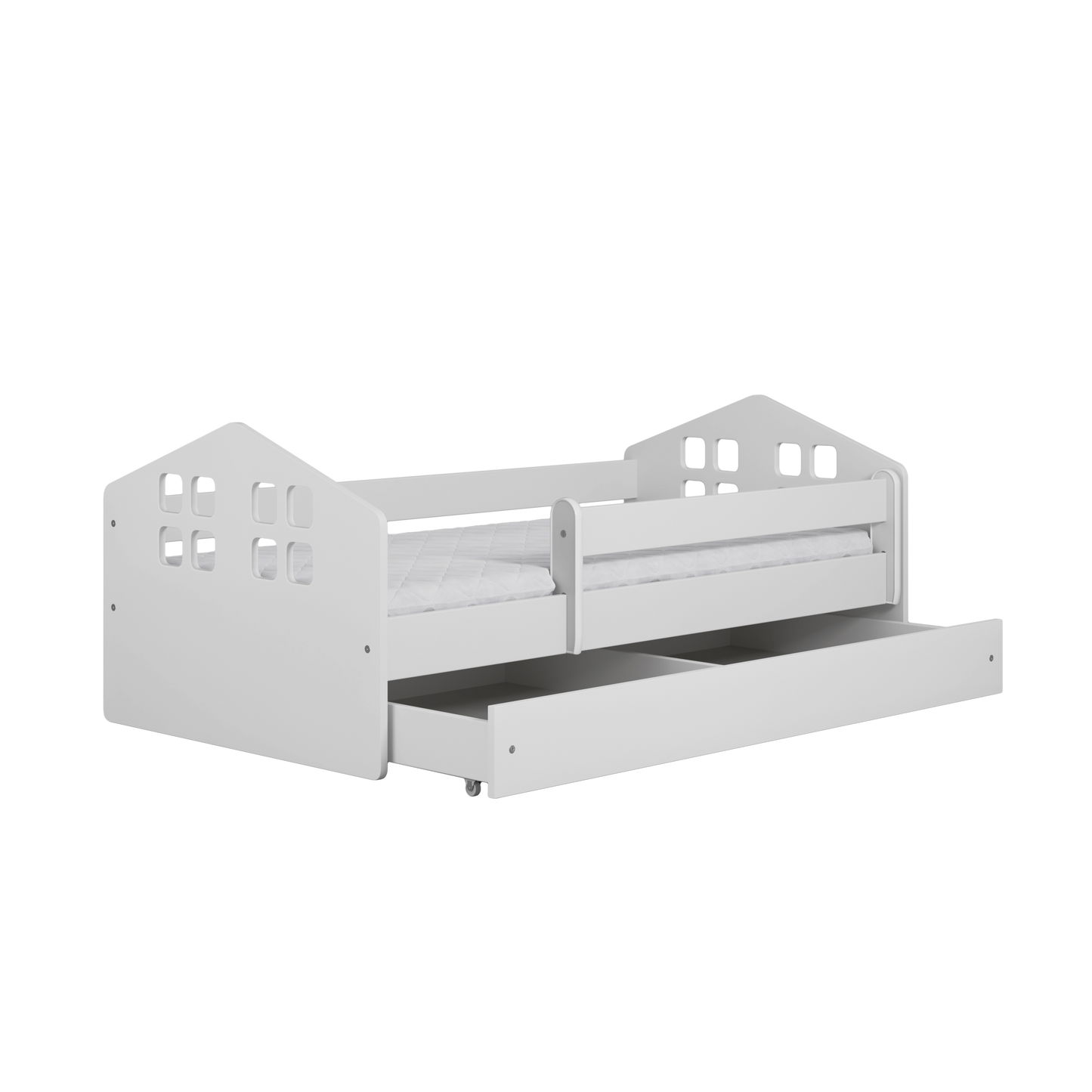 Pat tineret Kocot Kids Kacper cu sertar si saltea 180x80