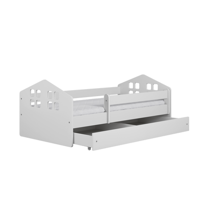 Pat tineret Kocot Kids Kacper cu sertar si saltea 180x80