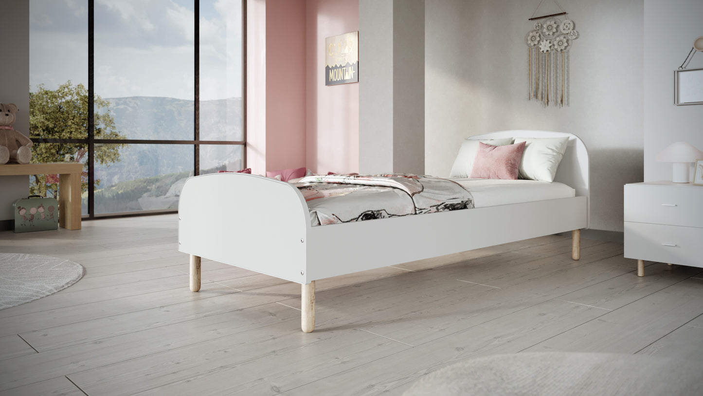 Pat copii Kocot Kids Emma 180x90 cu saltea