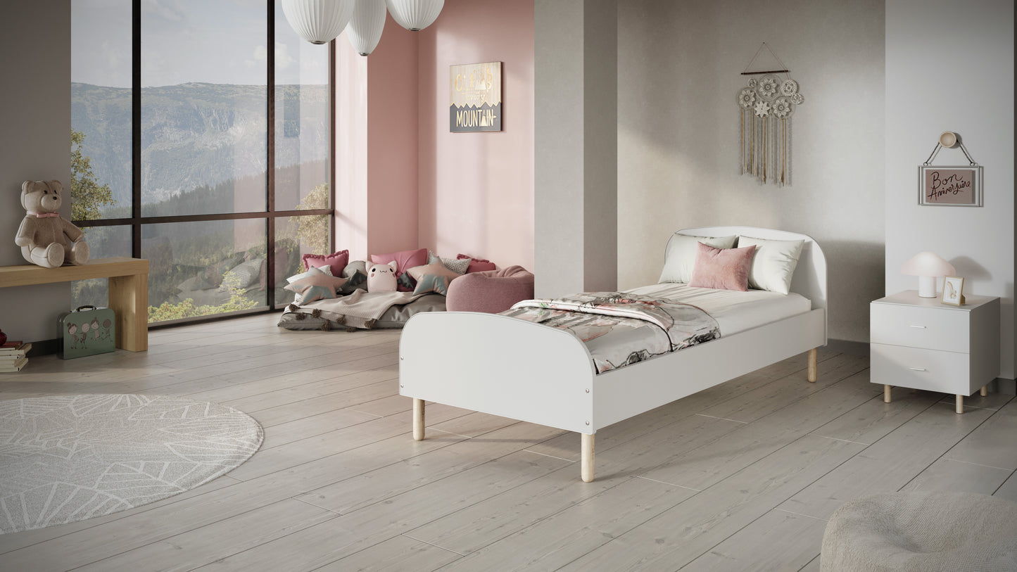 Pat copii Kocot Kids Emma 180x90 cu saltea