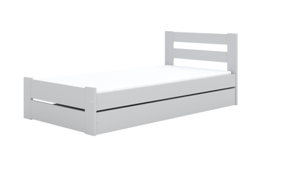 Pat copii Kocot Kids Emil 180x90 cu saltea si sertar