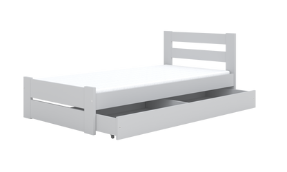 Pat copii Kocot Kids Emil 180x90 cu saltea si sertar