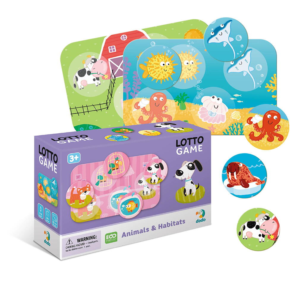 Joc lotto - Animale si habitate