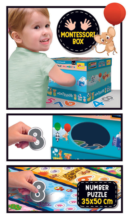 Joc tactil Montessori - Numaram si ne distram