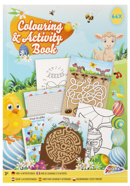 Carte de colorat si activitati distractive - Paste Fericit