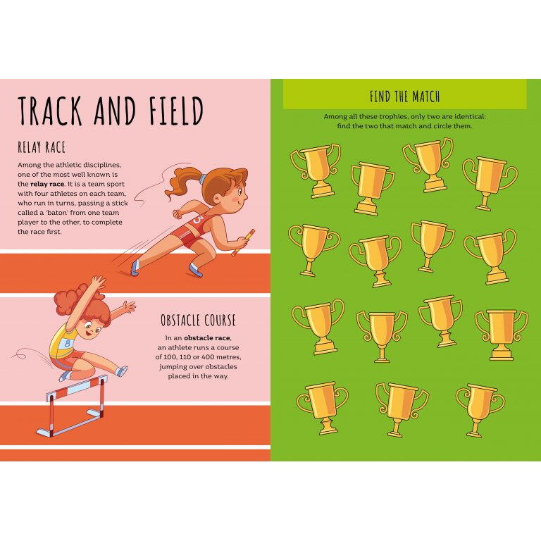 Carte de activitati cu abtibilduri - Ora de sport