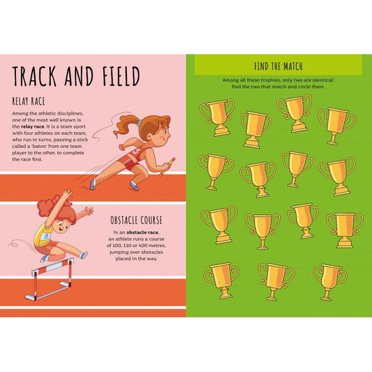 Carte de activitati cu abtibilduri - Ora de sport