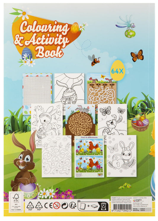 Carte de colorat si activitati distractive - Paste Fericit