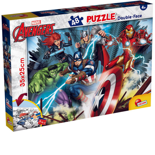 Puzzle de colorat - Avengers (48 de piese)