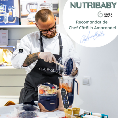 Babymoov - Robot multifunctional 5 in 1 Nutribaby (+) Industrial Grey