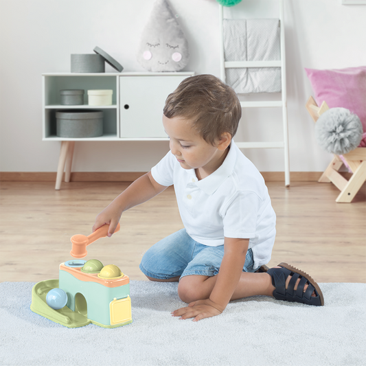 Jucarie dexteritate - Cursa bilutelor - Pastel