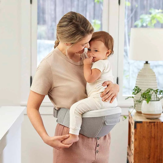 Marsupiu Alta Hip Ergobaby, 4 luni - 4 ani , 5.5-20.4 kg, Pearl Grey