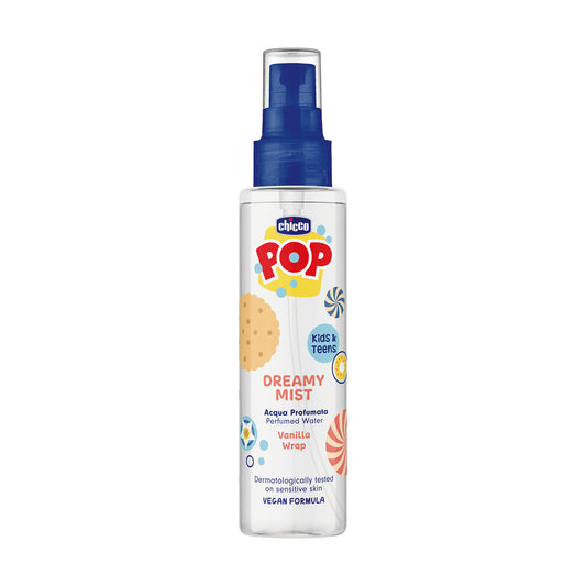 Apa parfumata Chicco POP DreamyMist cu aroma de prajitura cu vanilie,  formula vegana, pentru copii si adolescenti 150 ml