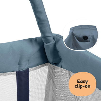 Aeromoov, Arcada de jucarii, pentru patut pliant de calatori, Blue Whale