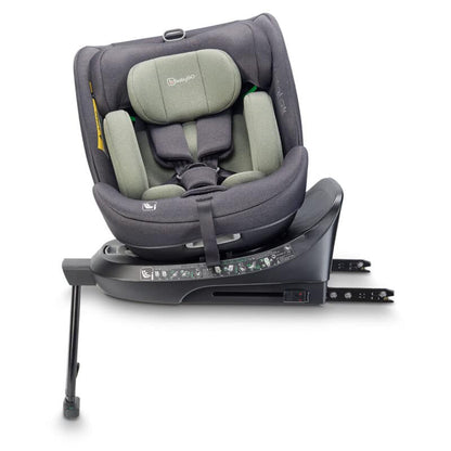 BabyGo - Scaun auto rotativ cu isofix, MOVE360 Green, 40-150 cm, certificat R129