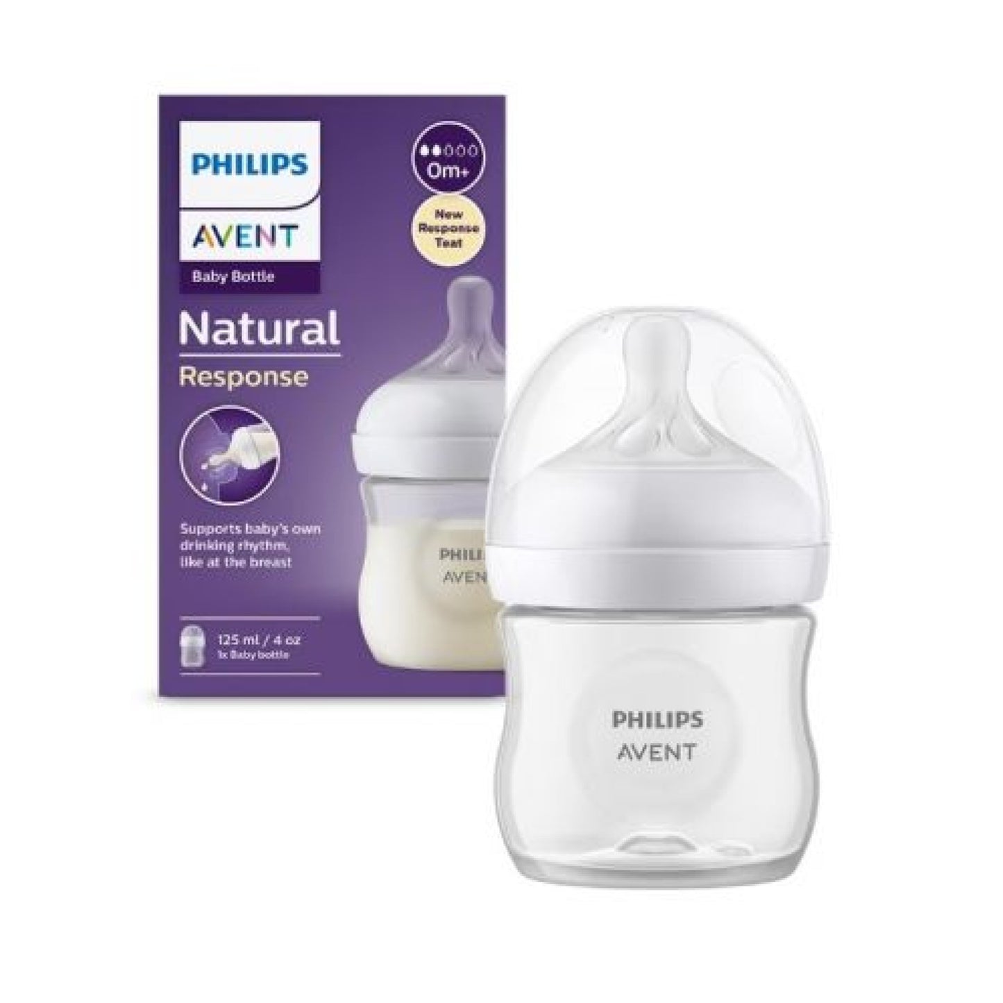 Biberon Philips Avent Natural Response, +0 luni, 125 ml, SC