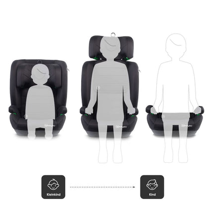 BabyGo - Scaun auto SafeChild2 Black, 100-150 cm, certificat R129