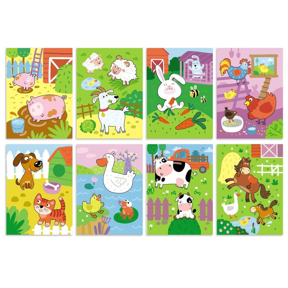 Set de colorat cu apa - La ferma