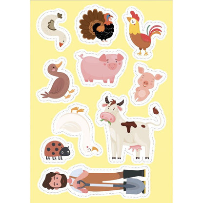 Carte de activitati cu abtibilduri - Ferma