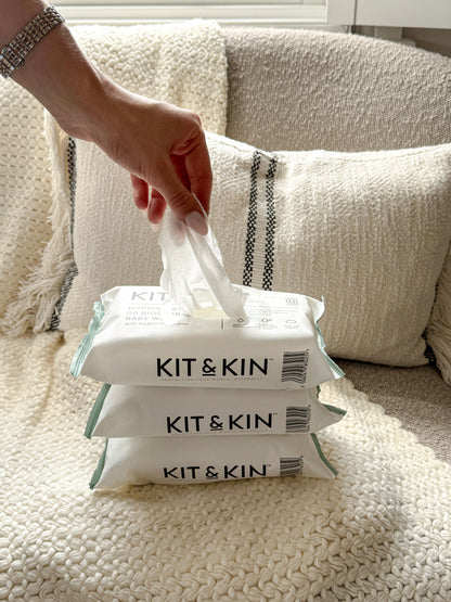 Servetele Umede Biodegradabile Kit&Kin 60 buc