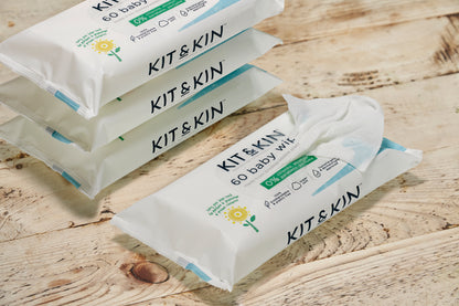 Servetele Umede Biodegradabile Kit&Kin 60 buc