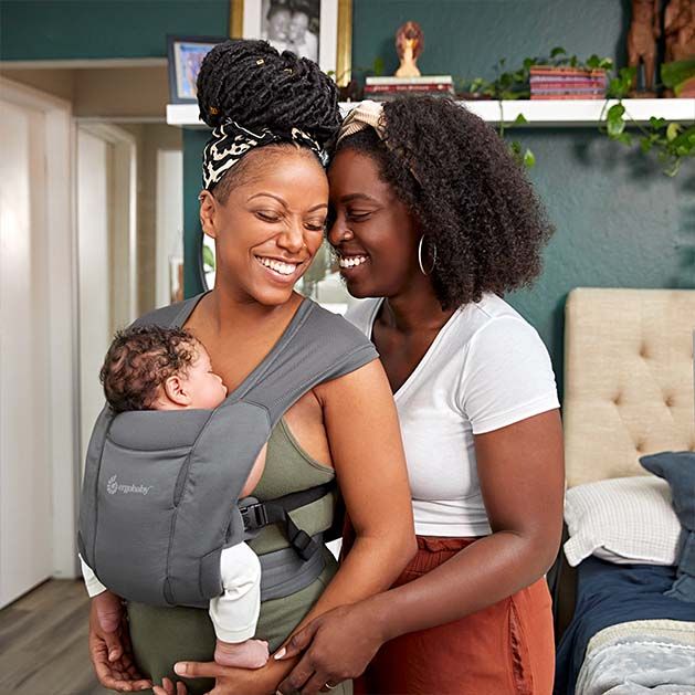 Marsupiu Embrace Soft Air Mesh Wasted Black Ergobaby BCEMASAMBLK