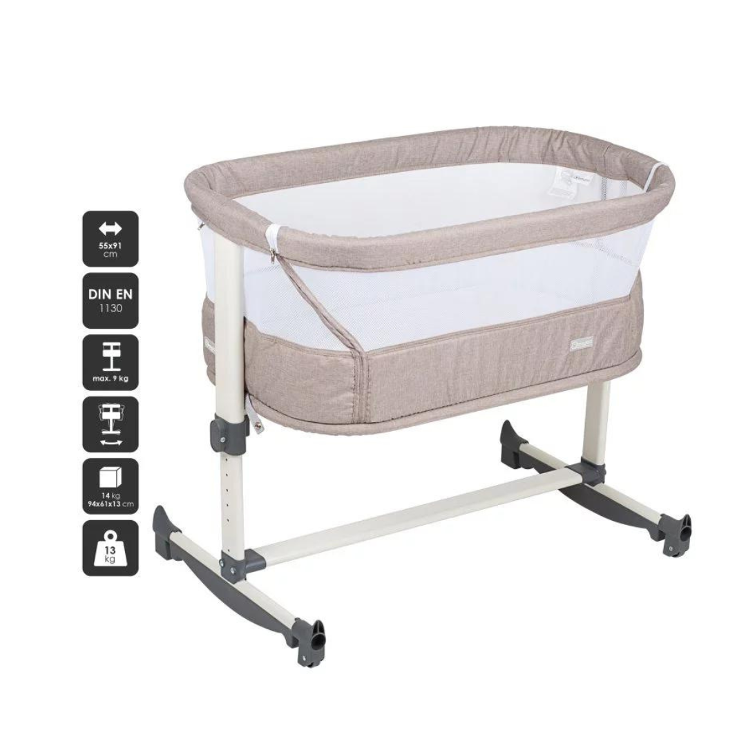 BabyGo - Patut co-sleeper Vivaldi Beige