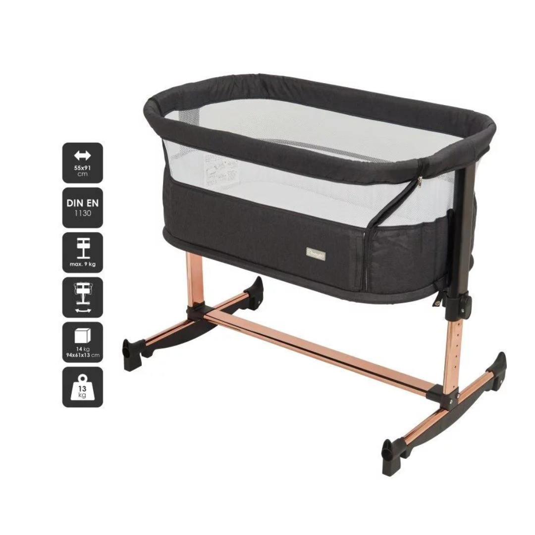 BabyGo - Patut co-sleeper Vivaldi Gold