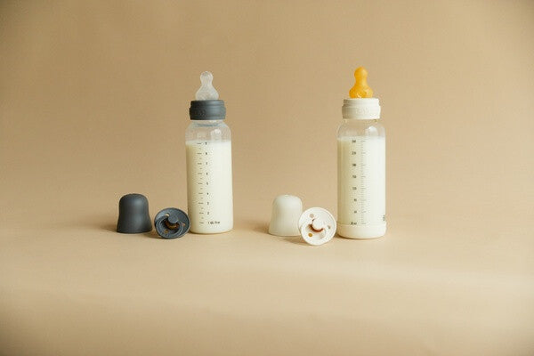 BIBS - Set complet biberon anticolici PP fara BPA, 150 ml, Silicon, Blush