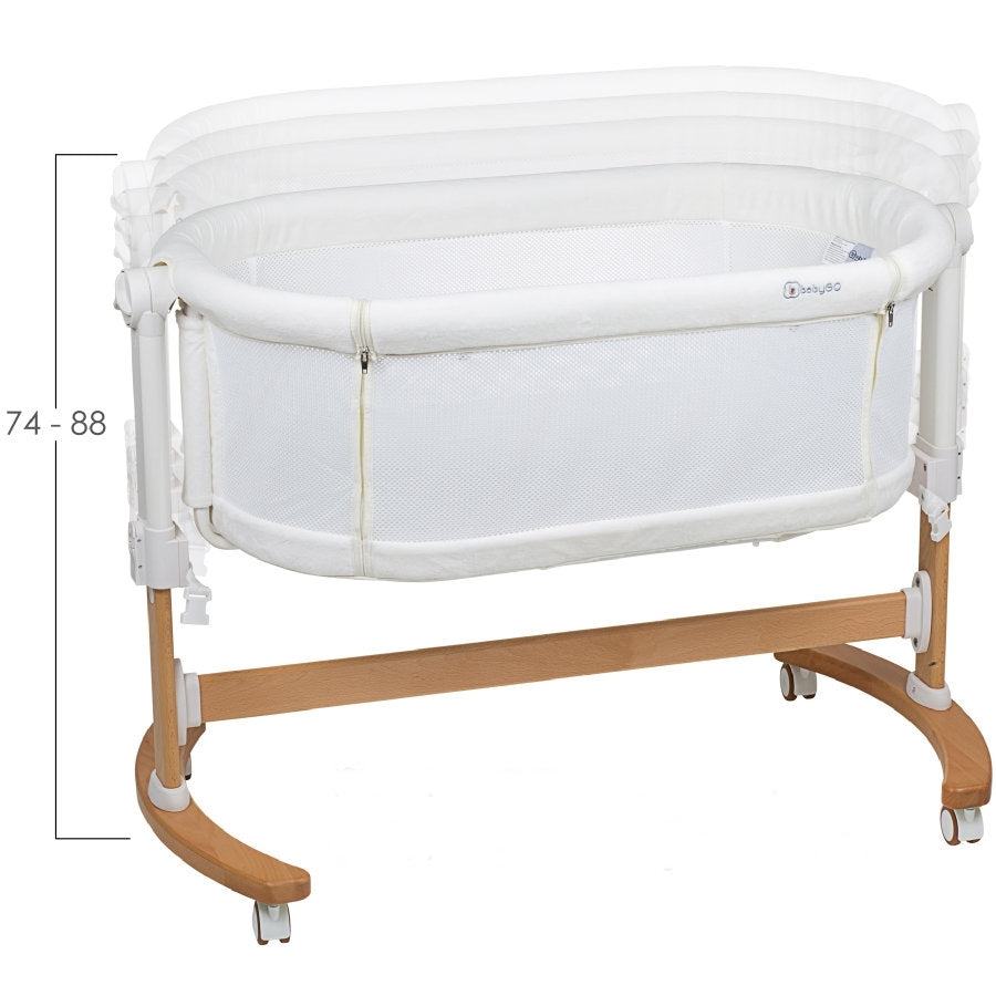 BabyGo - Patut co-sleeper 2 in 1 Amila, Creme
