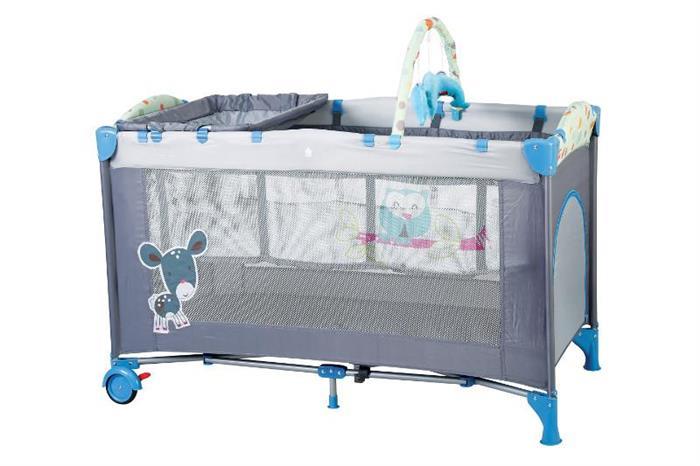 BabyGo - Patut pliant Sleepwell Blue