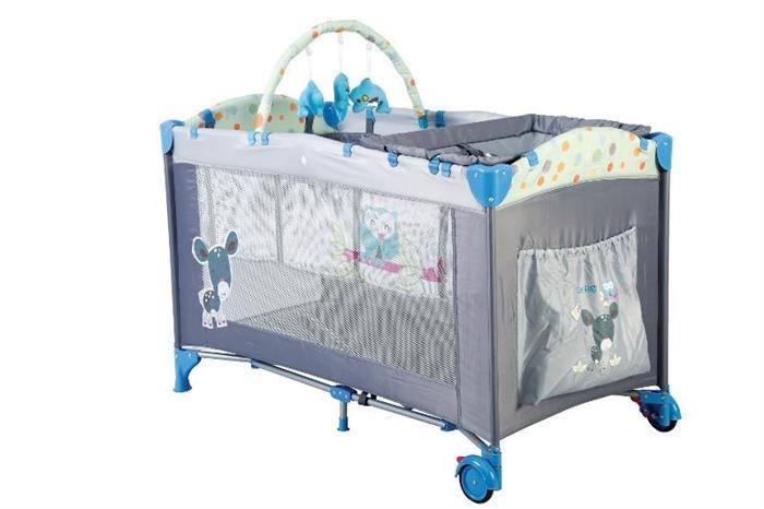 BabyGo - Patut pliant Sleepwell Blue