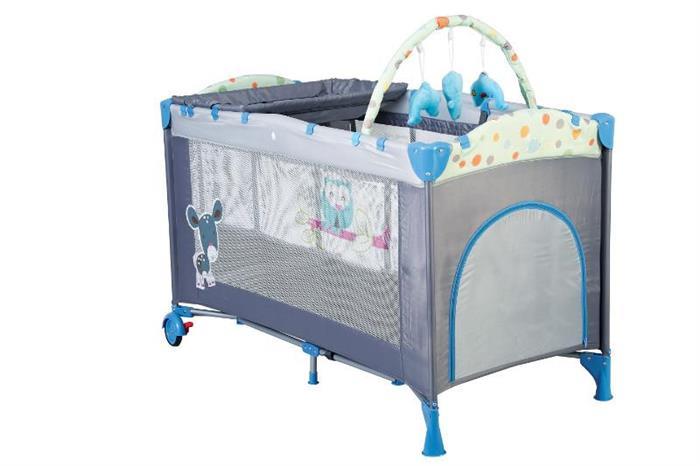 BabyGo - Patut pliant Sleepwell Blue