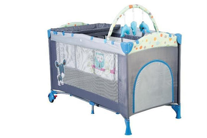 BabyGo - Patut pliant Sleepwell Blue