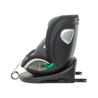 BabyGo - Scaun auto rotativ i-Size Grow Up 360 Black, 0-36 kg