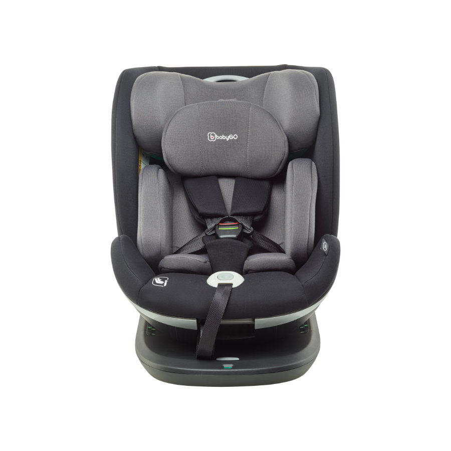 BabyGo - Scaun auto rotativ i-Size Grow Up 360 Black, 0-36 kg