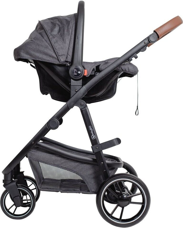 BabyGo - Carucior 3 in 1 Simplex, Grey Melange