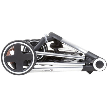 BabyGo - Carucior 3 in 1 Halime  – cadru Silver