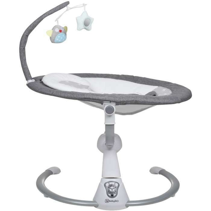 BabyGo - Leagan si balansoar Homey, Gri