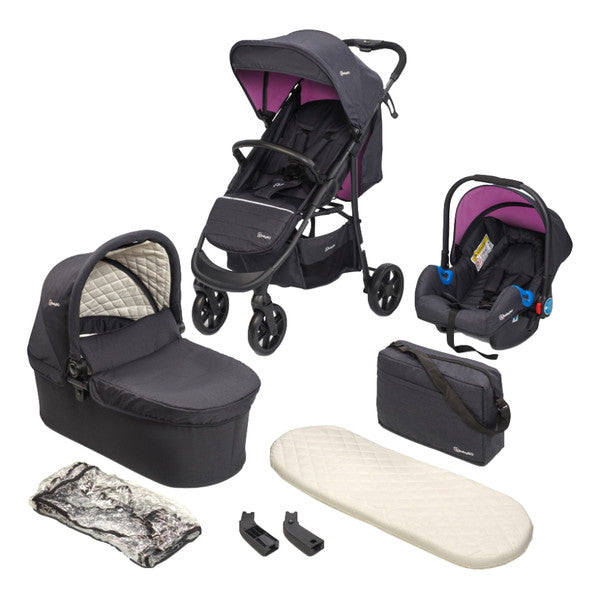 BabyGo - Carucior Style 3 in 1 Rosa