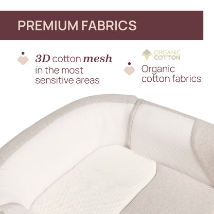 Babynest multifunctional 3 in 1 Chicco Mommy Pod, Natural 0 luni+