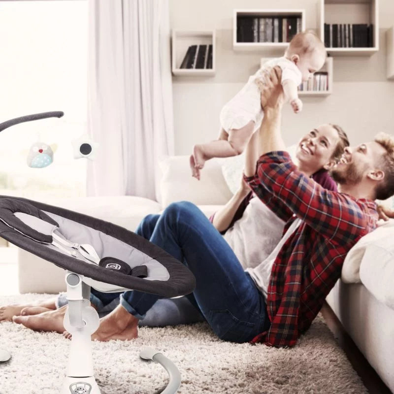 BabyGo - Leagan si balansoar Homey, Gri