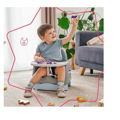 Badabulle - Booster compact Home&Go din materiale reciclabile