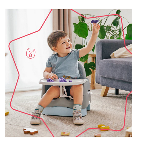 Badabulle - Booster compact Home&Go din materiale reciclabile