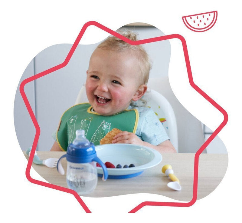 Badabulle - Set 3 farfurii anti-alunecare