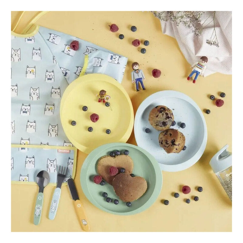 Badabulle - Set 3 farfurii anti-alunecare