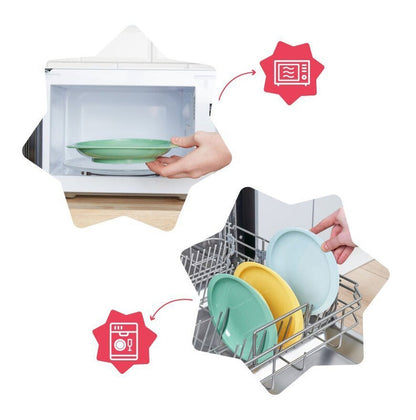 Badabulle - Set 3 farfurii anti-alunecare